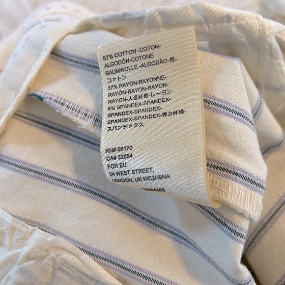 Anthropologie The essential Slim Stripes Crop Pants Size 0 - Picture 8 of 10